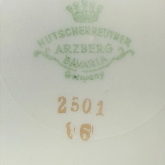 HUTSCHENRUTHER ARZBERG BAVARIA GERMANY FERNDALE Lot Of 5 Salad Plates 7.5" - Picture 5 of 5